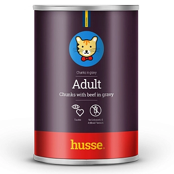 Husse консервы для взрослых кошек (кусочки в соусе)