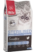 Blitz Sterilised Cat для стерилизованных кошек и кастрированных котов