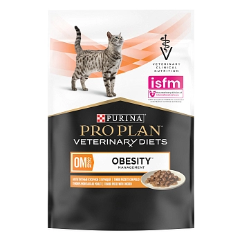 Pro Plan Veterinary Diets OM Obesity Management пауч для кошек при ожирении