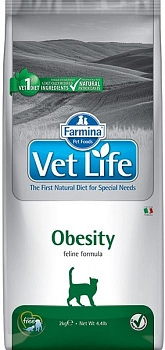 Vet Life Cat Obesity корм для кошек при ожирении