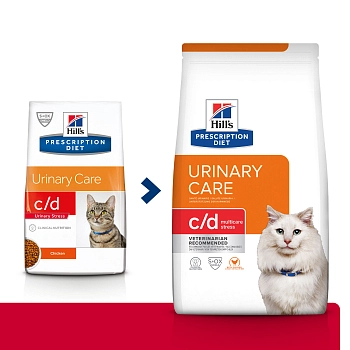 Hill's Prescription Diet c/d Urinary Stress для кошек диета при МКБ
