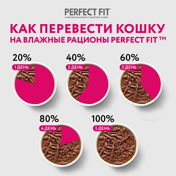 Perfect Fit пауч для взрослых кошек (кусочки в соусе)