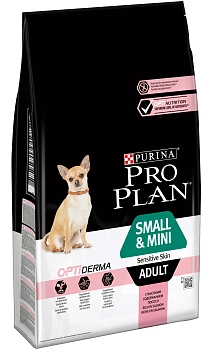 Pro Plan Small & Mini Adult Sensitive Skin корм для взрослых собак мелких и карликовых пород