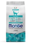 Monge Cat Monoprotein Sterilised Merluzzo корм для стерилизованных кошек с треской