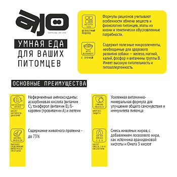 AJO Very Small Adult полнорационный корм для взрослых собак миниатюрных пород