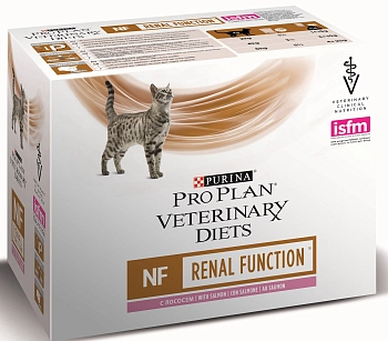 Pro Plan Veterinary Diets NF Renal Function для кошек при патологии почек (кусочки 10*85 г.)