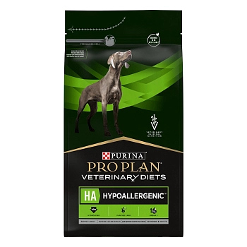 Pro Plan Veterinary Diets HA Hypoallergenic корм для собак профилактика аллергии