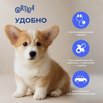 Ortiga пеленки впитывающие одноразовые с суперабсорбентом Classic (40 х 60 см.)