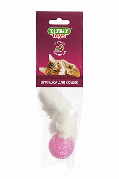 TiTBiT игрушка-лакомство "Хвост кроличий" для кошек