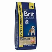 Brit Premium Dog Puppy and Junior Medium для щенков средних пород