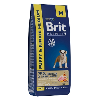 Brit Premium Dog Puppy and Junior Medium для щенков средних пород