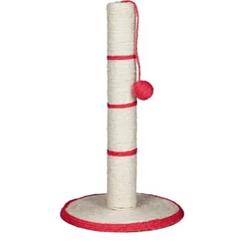 Trixie когтеточка столбик для кошек с игрушкой на веревочке