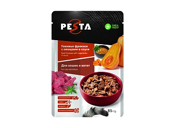 Pesta пауч для кошек (кусочки в соусе)