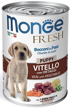 Monge Dog Fresh Chunks in Loaf консервы для щенков (мясной рулет)