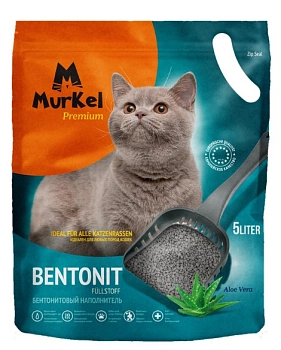 Murkel наполнитель минеральный комкующийся алое вера