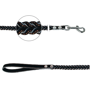 Гамма поводок кожаный "Коса"