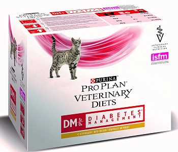 Pro Plan Veterinary Diets Diabetic Management пауч для кошек при сахарном диабете (кусочки 10*85 г.)