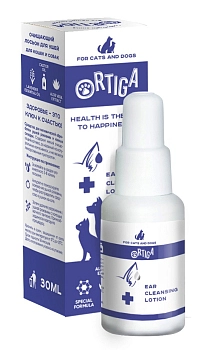 Ortiga очищающий лосьон для ушей