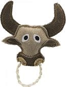 Trixie игрушка для кошек бык с веревочным кольцом