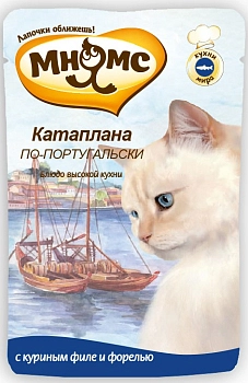 Мнямс "Катаплана по-португальски" пауч для кошек (паштет)