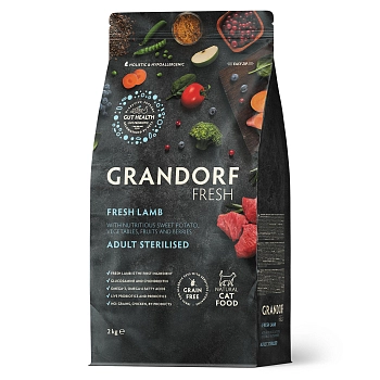 Grandorf FRESH Cat Adult Sterilized Lamb & Potato корм для взрослых кошек