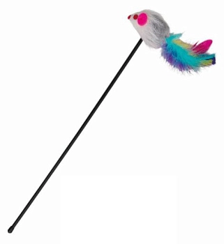Trixie удочка для кошек с мышкой пропитанная мятой