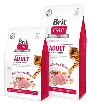 Brit Care Cat GF Adult Activity Support корм для взрослых кошек "Поддержка активности"
