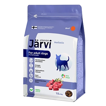 Jarvi сухой полнорационный корм для взрослых собак мелких пород