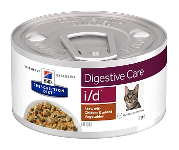 Hill's Prescription Diet i/d Digestive Care консервы для кошек диета для ЖКТ (рагу)