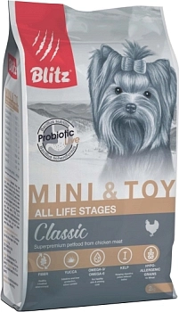 Blitz Adult Dog Mini & Toy Breeds для взрослых собак мелких и миниатюрных пород