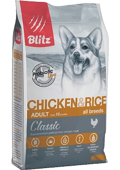Blitz Adult Dog Chicken & Rice для взрослых собак всех пород