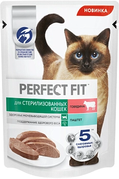 Perfect Fit пауч для взрослых стерилизованных кошек (паштет)