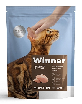 Winner Полнорационный сухой корм для взрослых кошек всех пород