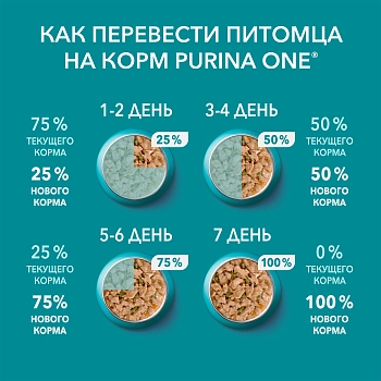Purina One пауч для домашних кошек (кусочки в подливе)