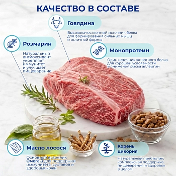 Jarvi сухой монопротеиновый полнорационный корм для кошек для здоровой кожи и красивой шерсти