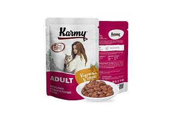 Karmy Adult пауч для взрослых кошек (кусочки в соусе)