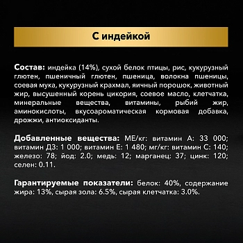Pro Plan Sterilised Senior 7+ для кастрированных котов и стерилизованных кошек старше 7 лет