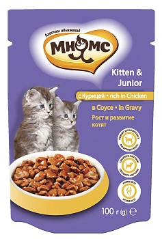 Мнямс пауч для котят (кусочки в соусе) (акция 20 + 4)