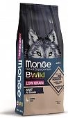 Monge Bwild Dog Low Grain низкозерновой корм из мяса гуся для взрослых собак всех пород