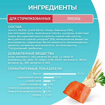 Purina One корм для кастрированных котов и стерилизованных кошек