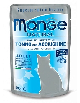 Monge Cat Natural пауч для кошек (кусочки в желе)