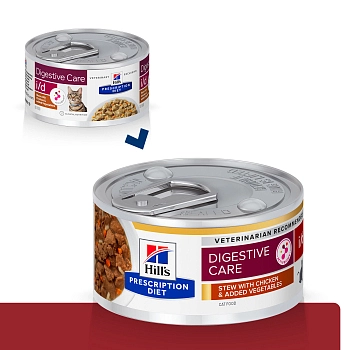 Hill's Prescription Diet i/d Digestive Care консервы для кошек диета для ЖКТ (рагу)