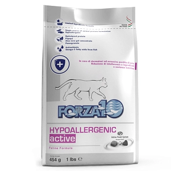 Forza10 Hypoallergenic Active сухой корм для взрослых кошек при пищевой аллергии