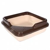 Triol P755 туалет для кошек квадратный с бортом