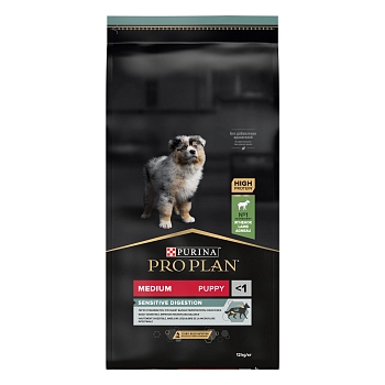 Pro Plan Medium Puppy Sensitive Digestion для щенков средних пород с чувствительным пищеварением