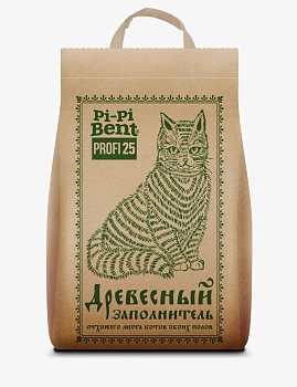 Pi-Pi Bent PROFI Наполнитель древесный впитывающий