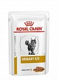 Royal Canin Urinary S/O пауч для кошек при лечении МКБ (кусочки в соусе)