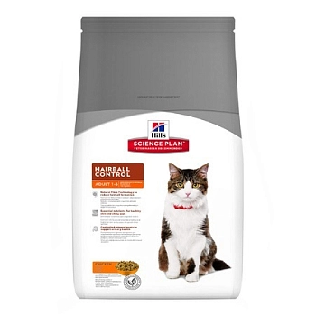 Hill's Science Plan Hairball Control корм для кошек от 1 до 7 лет для выведения шерсти