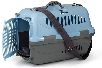 Zooexpress переноска "Турне" для животных с пластиковой дверцей