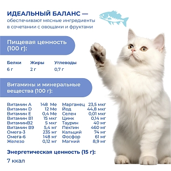 Jarvi крем-суп с филе трески для кошек и котят